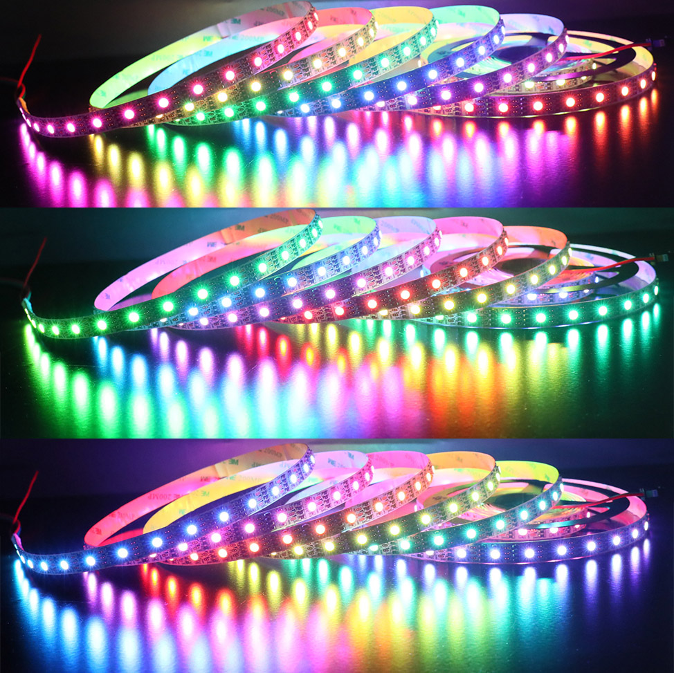 DC12V RGBW 16.4Ft 270LEDs SK6812 Individually Addressable LED Strip Light DC12V RGBW 16.4Ft 270LEDs SK6812 Individually Addressable LED Strip Light